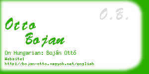 otto bojan business card